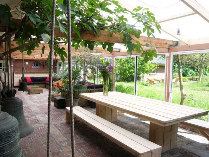 greenhouse table from back to front