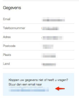 Aanpassen van persoonlijke gegevens
