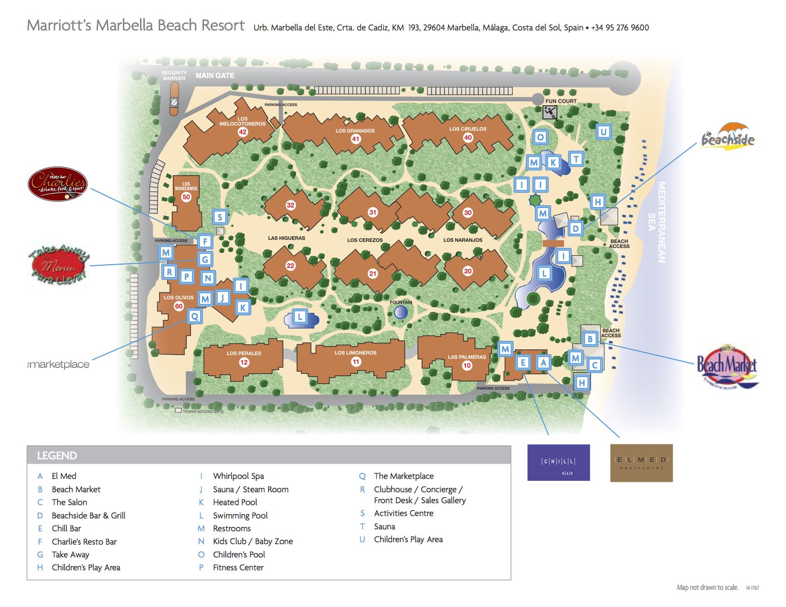 Plattegrond Marbella Beach Resort