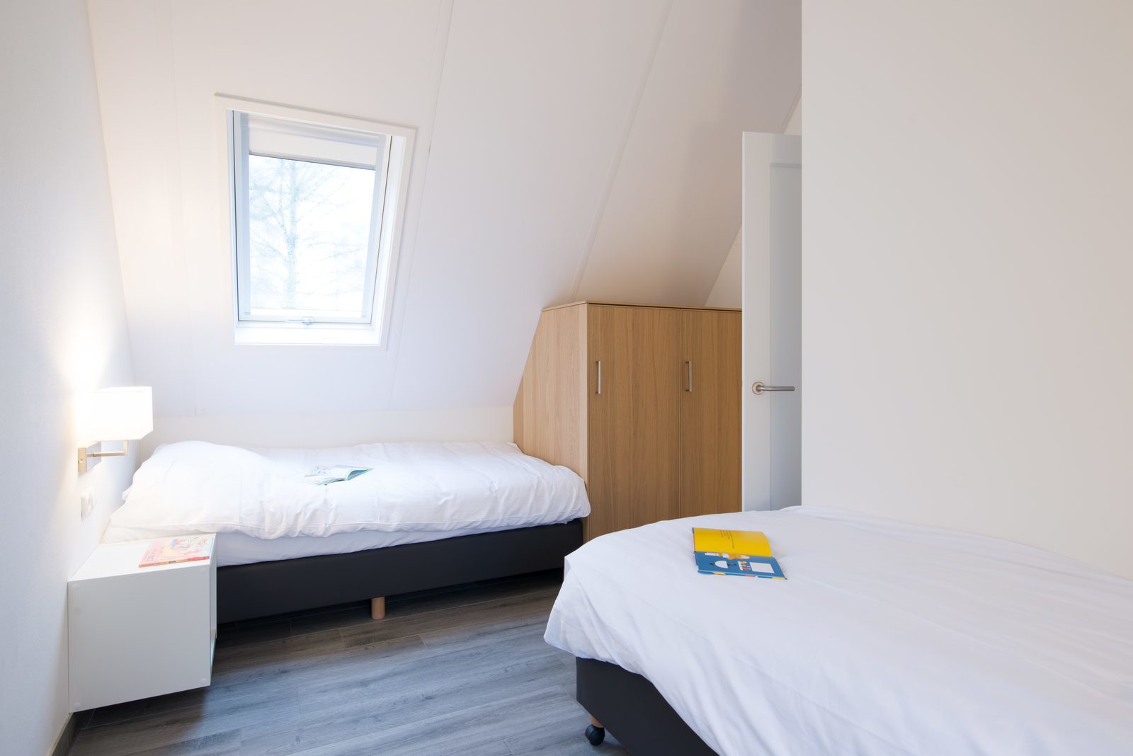 Wilgenhaege: slaapkamer met 2x eenpersoonsbed