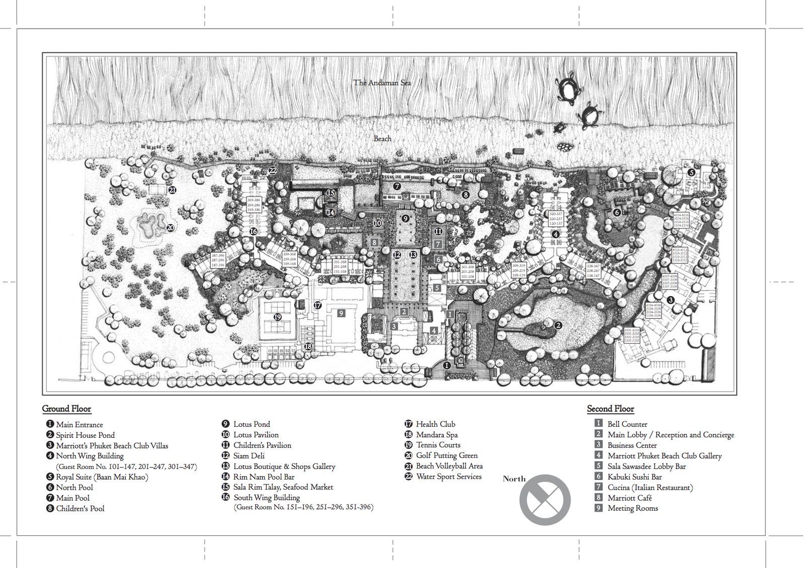 Map Marriott's Phuket Beach Resort Marriott’s Mai Khao Beach