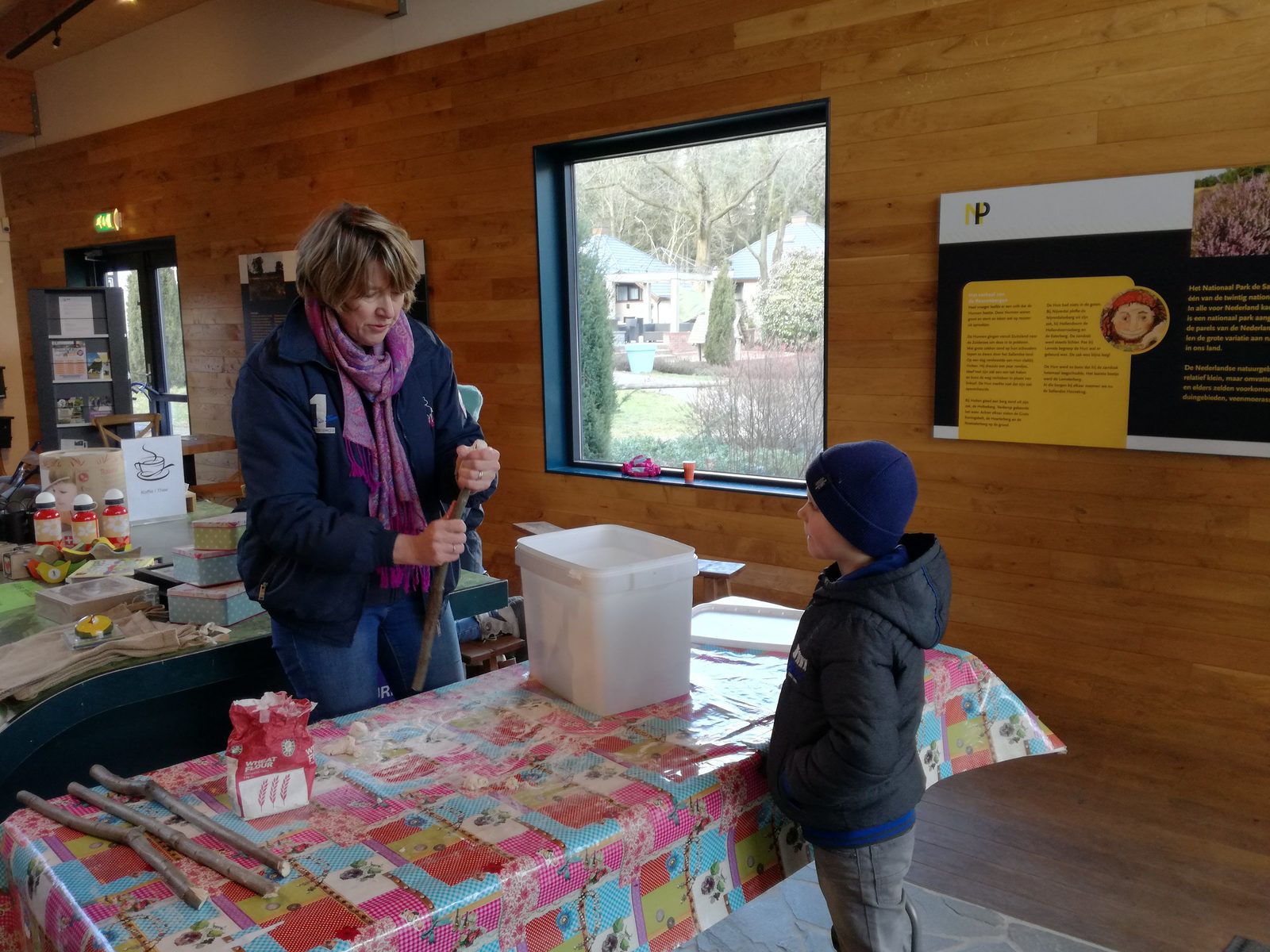 In het museum Holterberg
