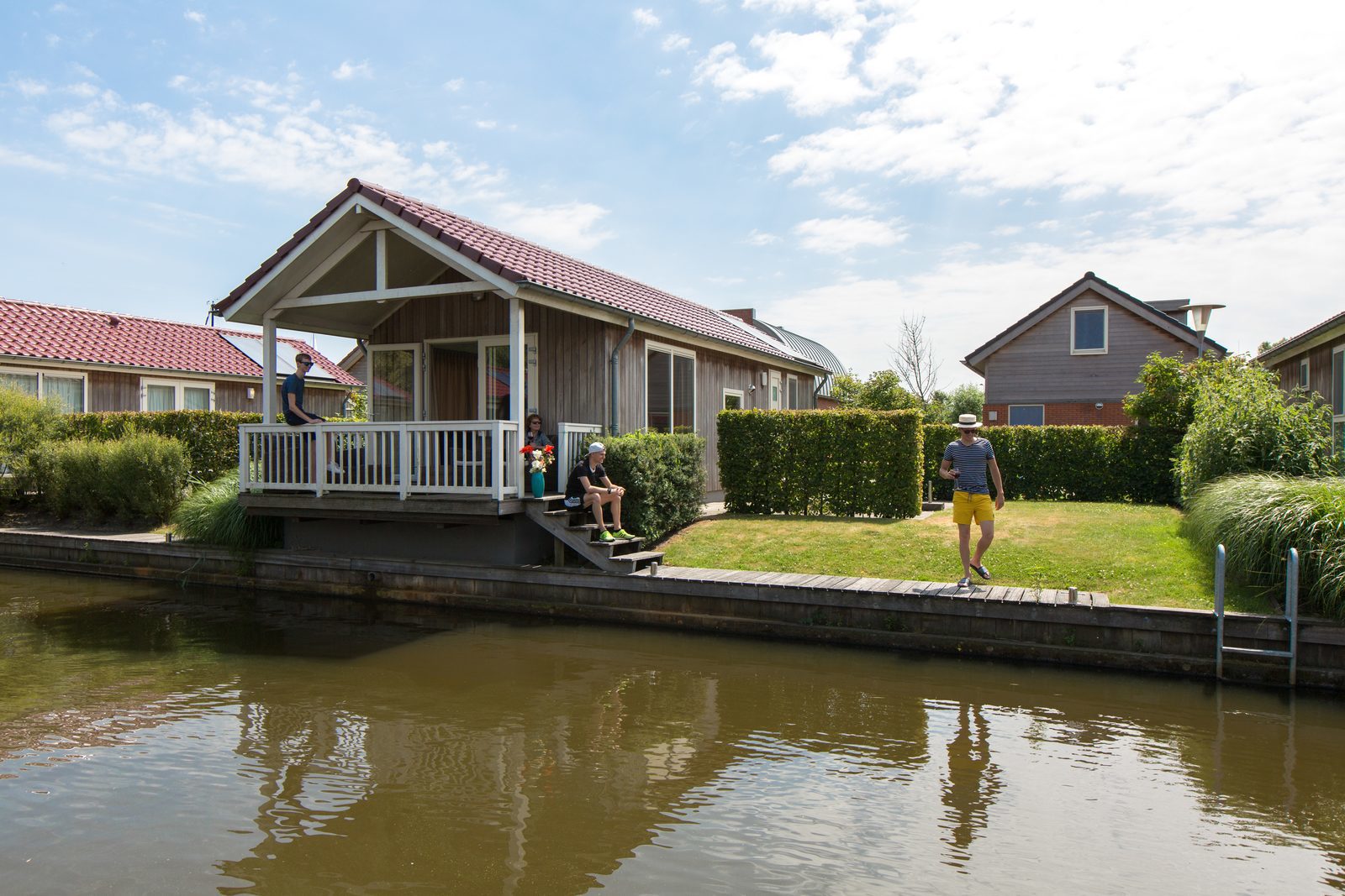 Chalet am Wasser Holland Tusken de Marren