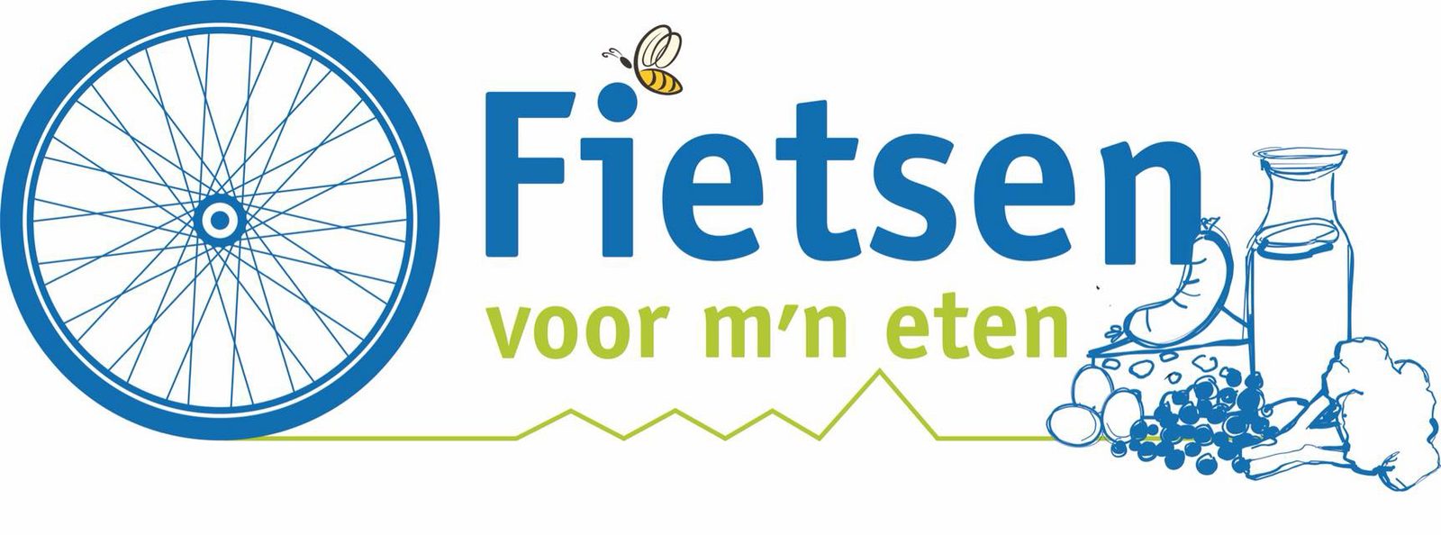 Logo fietsen voor mijn eten Salland