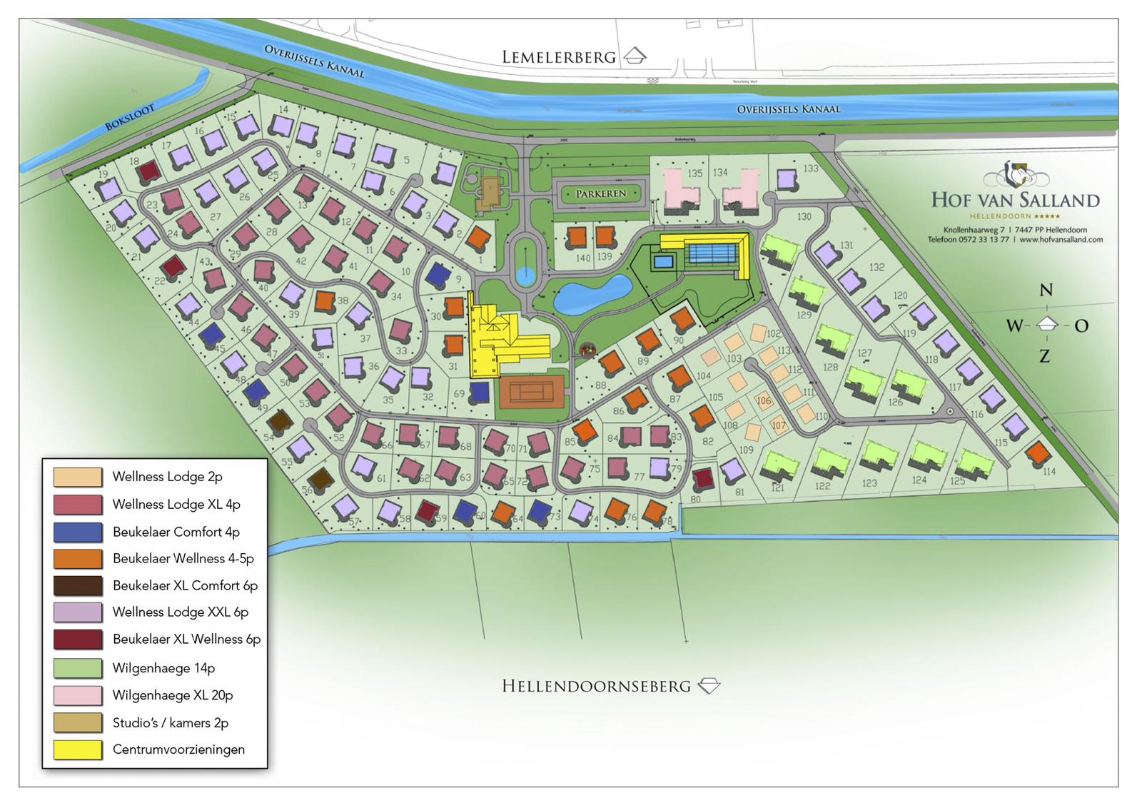 Parkplattegrond Hof van Salland