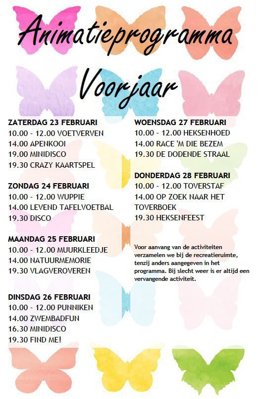 Programma voorjaar
