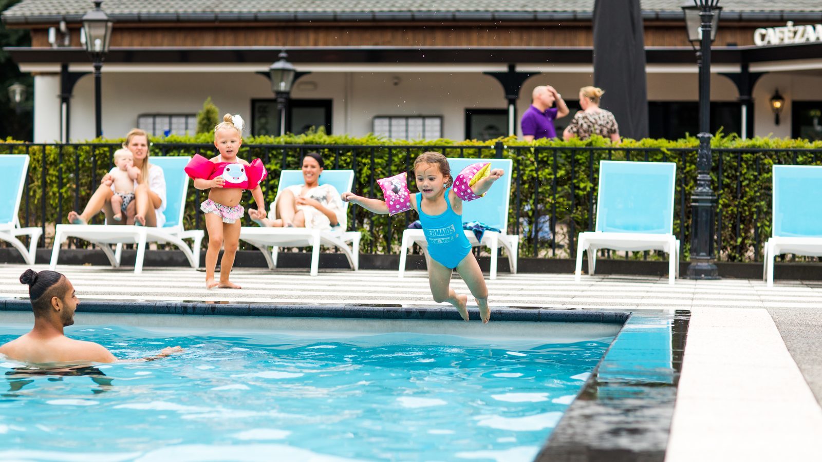 Heated outdoor pool
