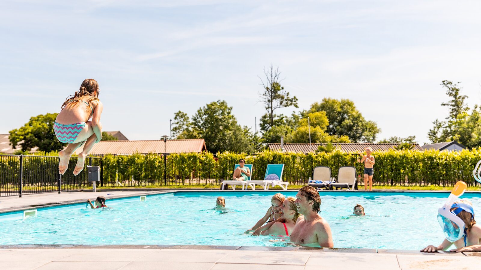 Heated outdoor pool