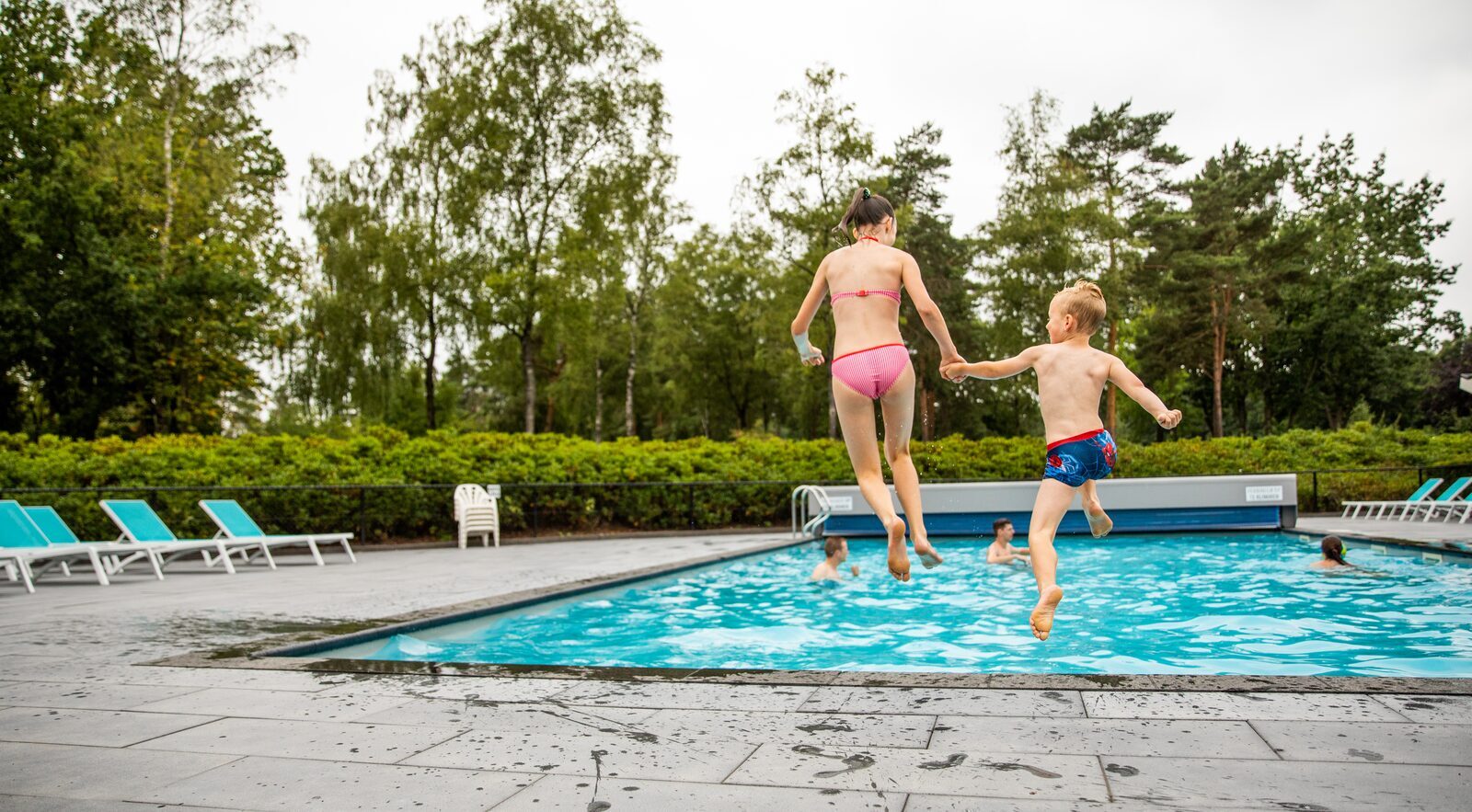Heated outdoor pool