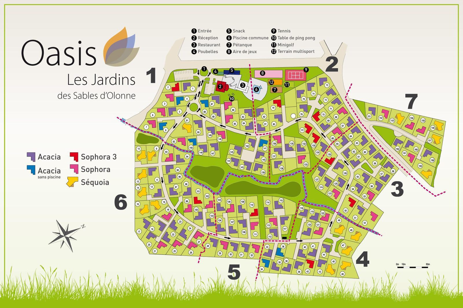 plattegrond les jardins