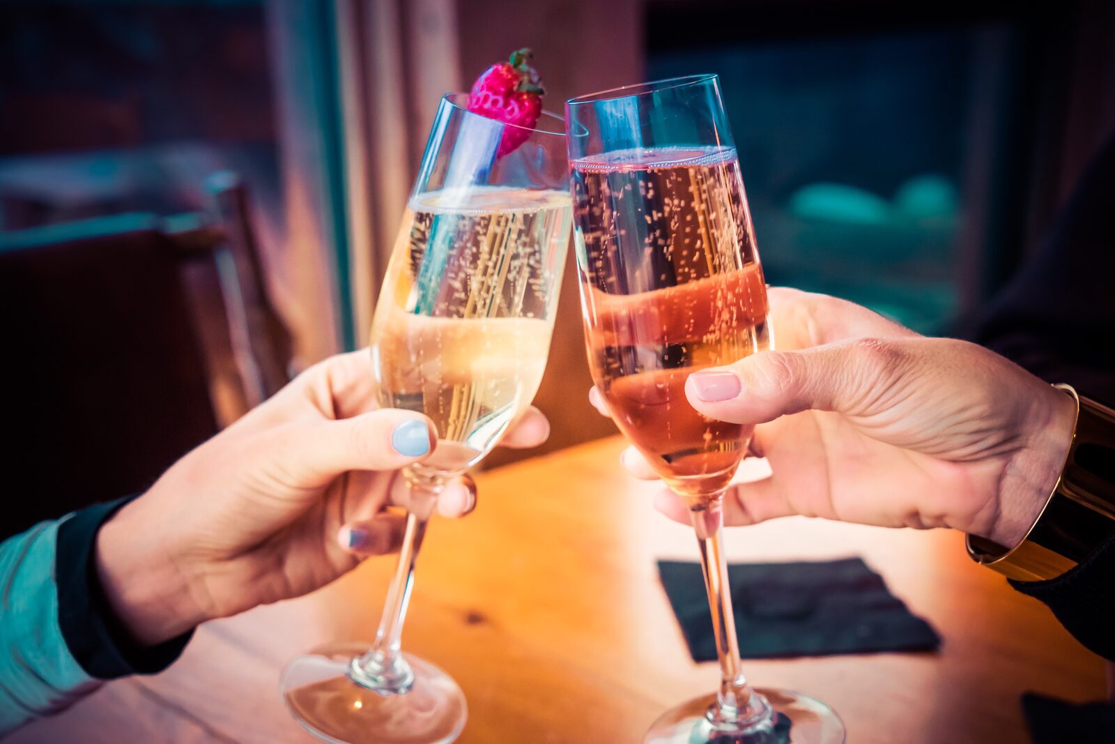 Flasche Champagner auf Ihrem Zimmer