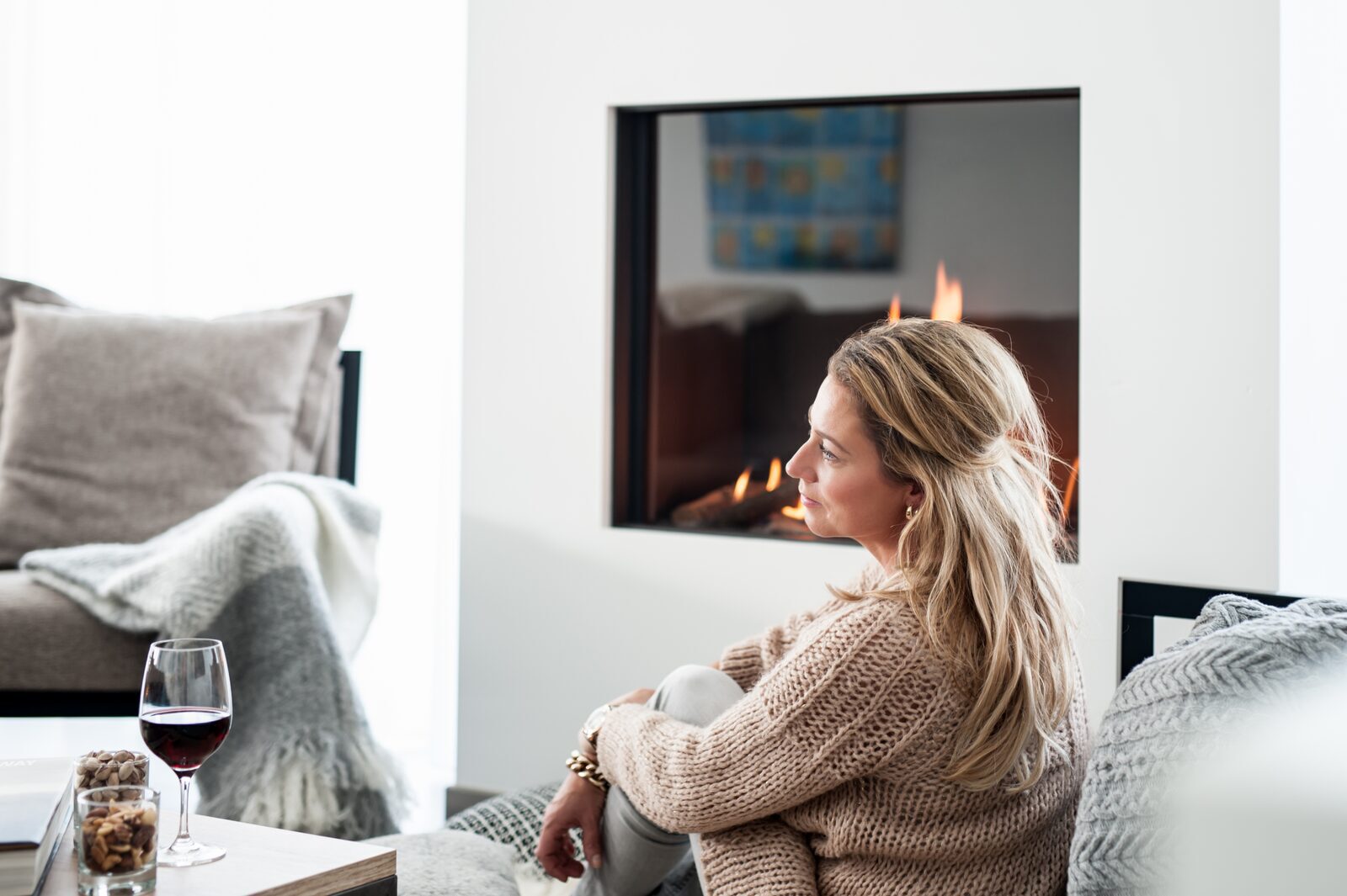 Vakantiehuizen aan zee met open haard