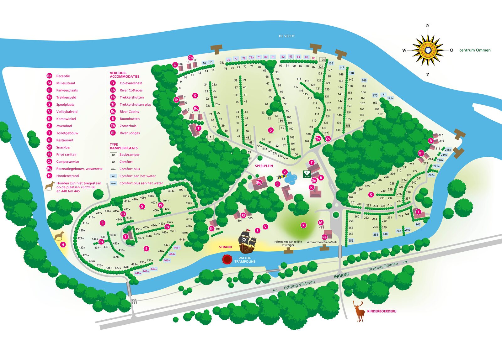 Campsite de Koeksebelt Ommen Map 2018
