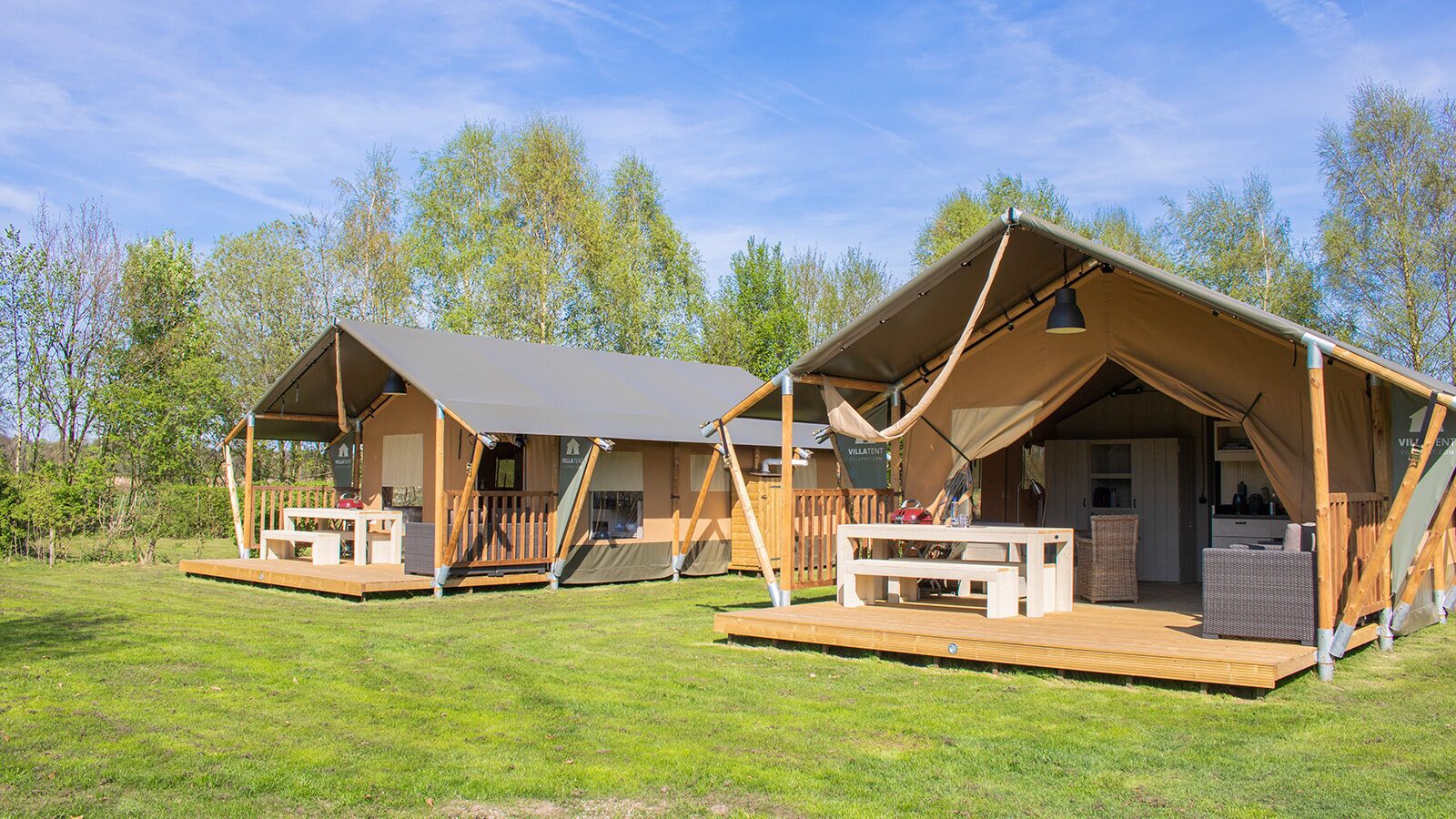 Glamping op de Veluwe Luxe safaritenten De IJsvogel