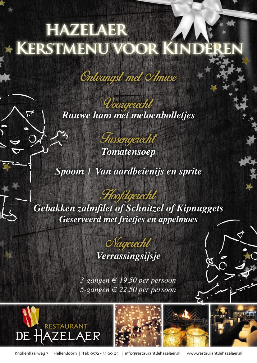 Kerstmenu voor kinderen