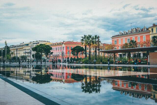 Place Masséna à Nice sur la Côte d'Azur